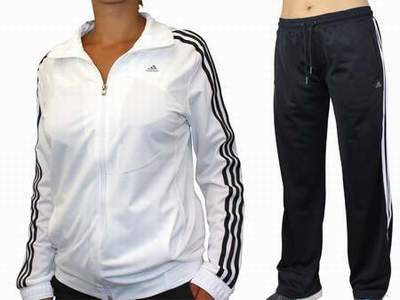 jogging adidas noir et blanc femme